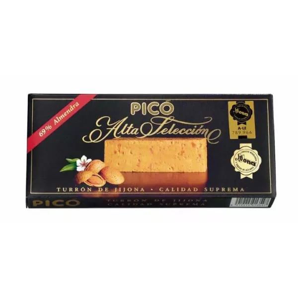Estuche Turrón Jijona PICÓ ALTA SELECCIÓN 69% Almendra - 150 g.