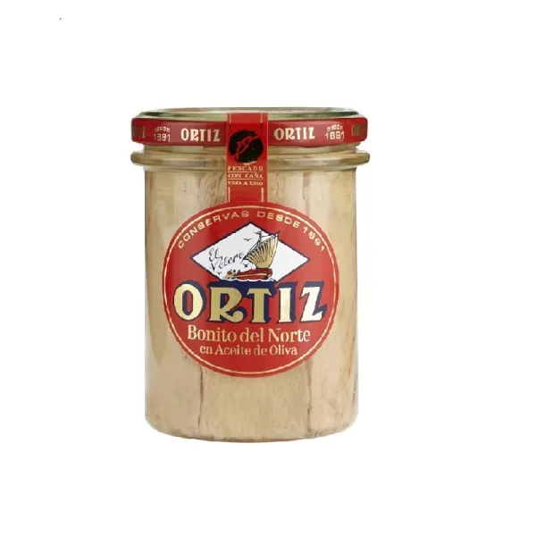 Frasco de Bonito del Cantábrico en Aceite de Oliva ORTIZ - P.N. 220 g.