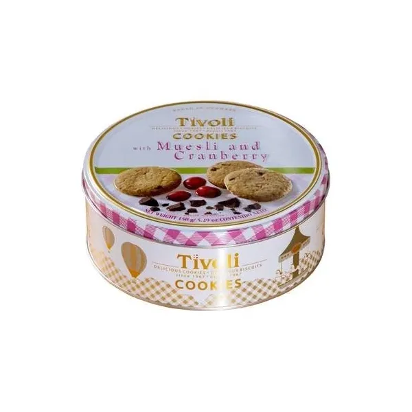 Lata Galletas Danesas Premium TIVOLI Chocolate con Arándanos - 150 g.
