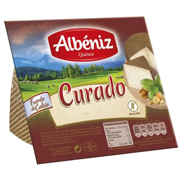 Cuña Queso Curado ALBÉNIZ - 200 g.