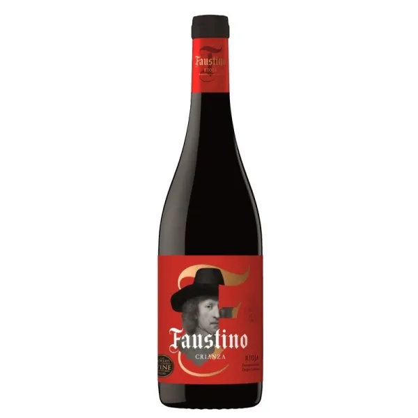 b. Vino Rioja FAUSTINO tinto - Crianza