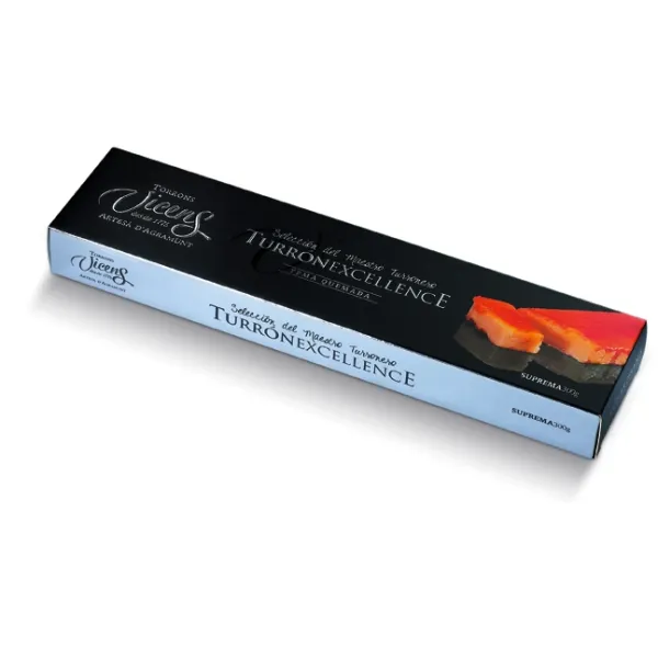 Estuche Turrón VICENS EXCELLENCE Yema Tostada - 300 g.