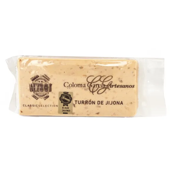 Barra Turrón Artesano de Jijona COLOMA GARCÍA - 300 g.