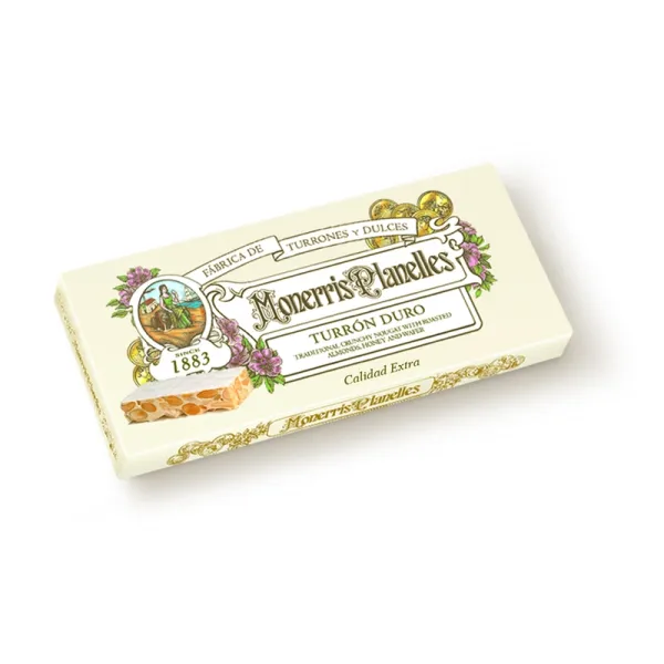 Estuche Turrón Duro de Almendra MONERRIS PLANELLES - 150 g.