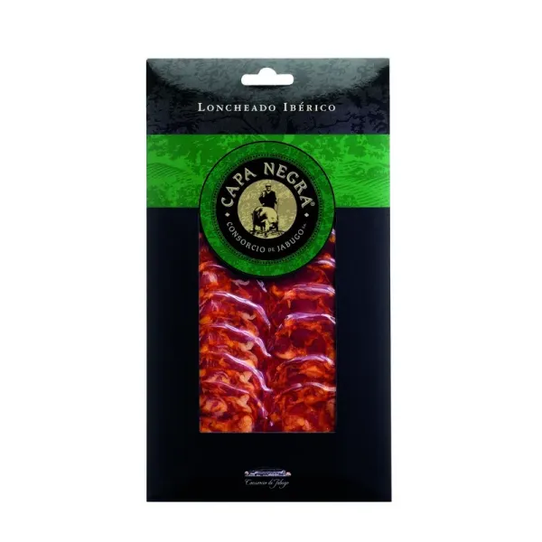 Estuche Loncheado Chorizo Ibérico Cular CAPA NEGRA - 80 g.