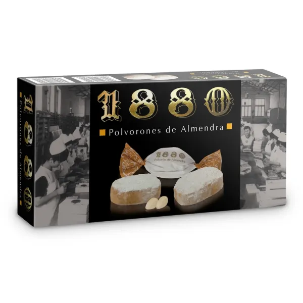Estuche Polvorones Artesanos de Almendra 1880 - 100 g.