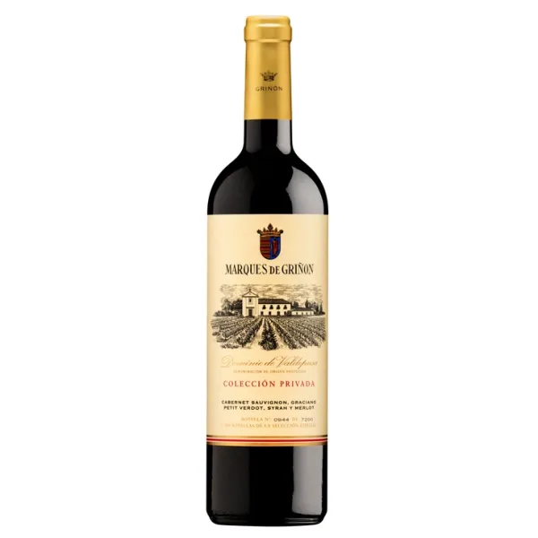 b. Vino tinto MARQUES DE GRIÑÓN Dominio de Valdepusa COLECCIÓN PRIVADA