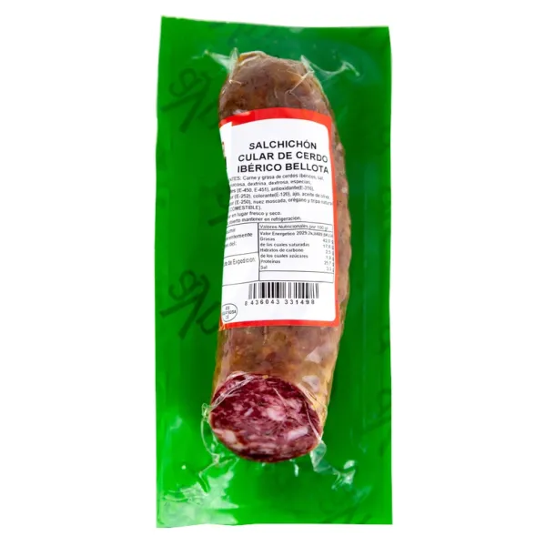 Pieza Salchichón Cular Ibérico de Bellota AYNA - Peso aprox. 350 g.