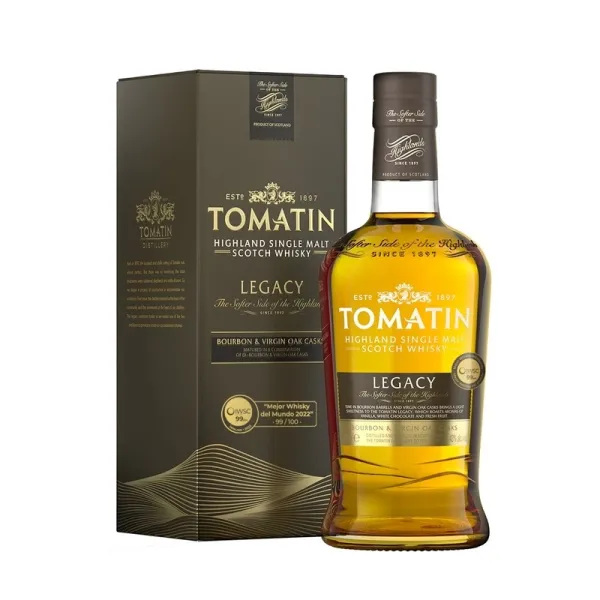 b. Whisky Escocés de Malta TOMATIN Legacy - Elegido mejor Whisky del mundo en 2022 por el IWSC