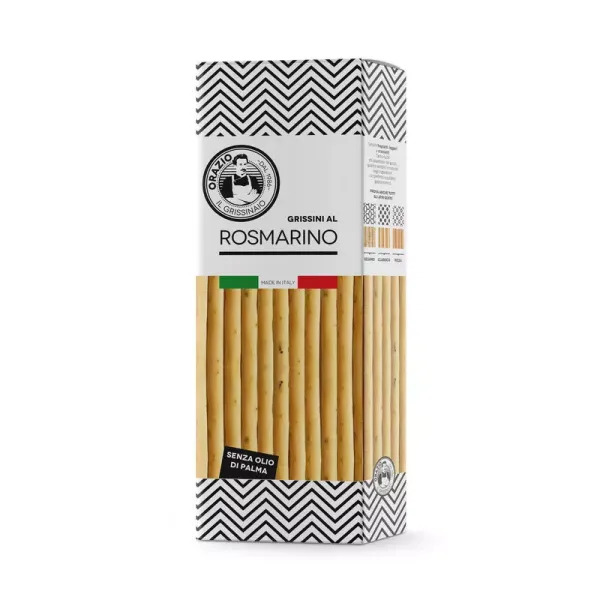 Estuche Grissini italiano ORAZIO Rosmarino - 120 g.