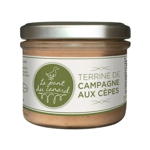 Frasco Terrine Campagne aux Cèpes LE PONT DU CANARD - 100 g.