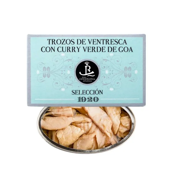 Lata Ventresca Atun al Curry en Aceite de Oliva Virgen Extra REAL CONSERVERA ESPAÑOLA