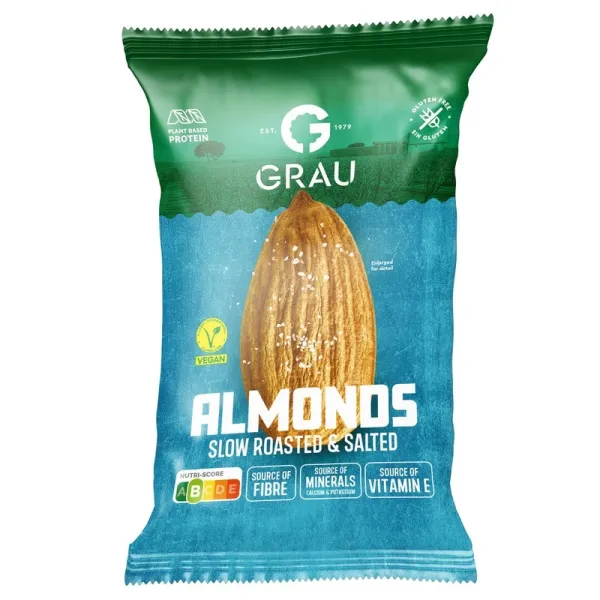 Almendras Tostadas GRAU - 80 g.