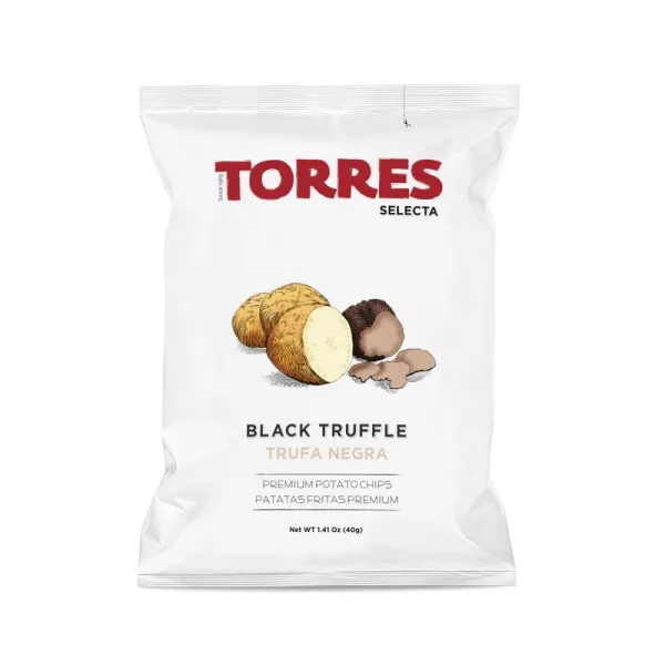 Bolsa Patatas Chips TORRES Selecta a la Trufa Negra - 40 g.